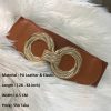 Stylish Waist Wide Belt For Ladies - Brown